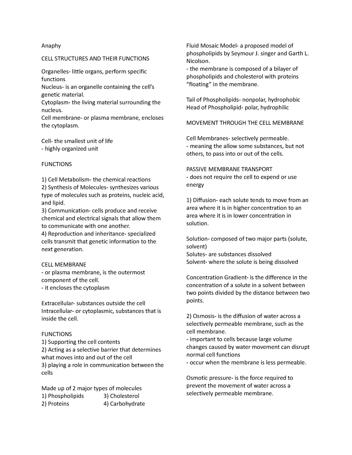 chap-2-cell-structures-reviewer-anaphy-cell-structures-and-their