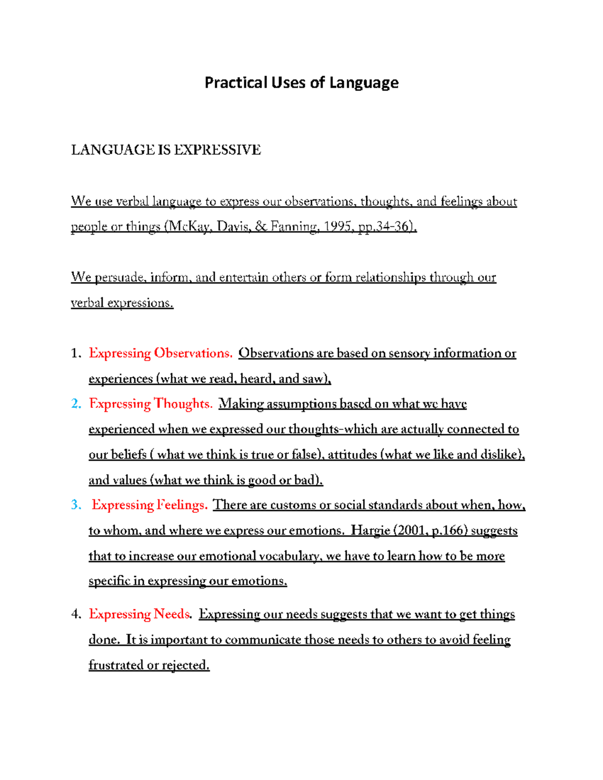 Practical Uses of Language 2 - Purposive Communication - Practical Uses ...