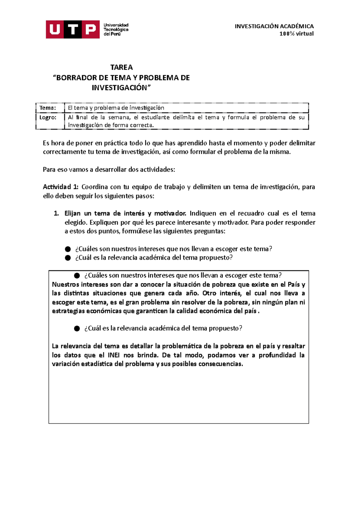 S2 Tarea Borrador+del+tema+y+problema+de+investigaci%C3%B3n - TAREA ...