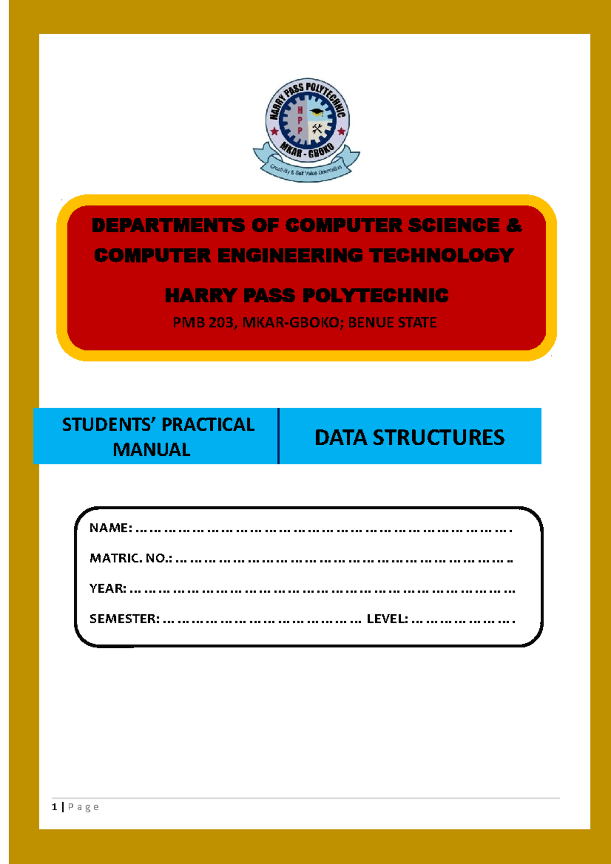 Data Structures Manual - DEPARTMENTS OF COMPUTER SCIENCE & COMPUTER ...