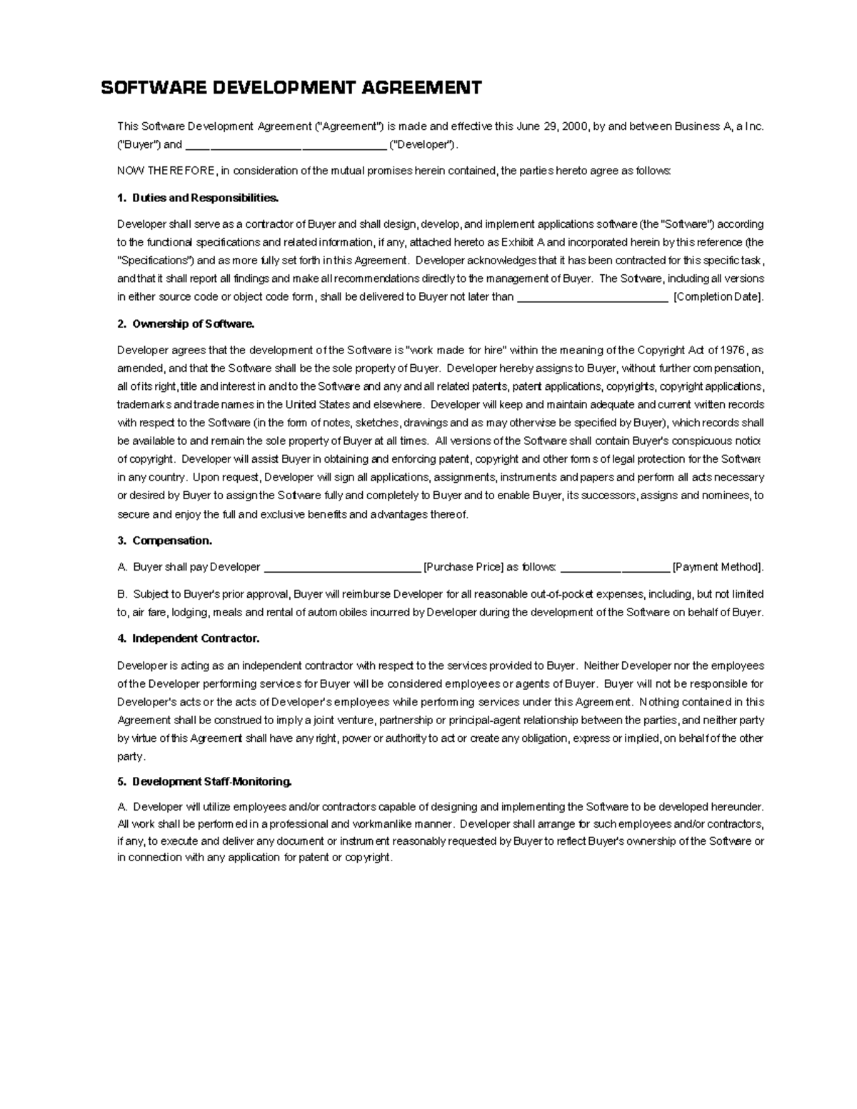 Software Development Agreement Pro Developermedexpress Patient Portal - h2kn73h