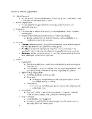 Marketing Chapter 4 Notes [Marketing Environment] - The Marketing ...