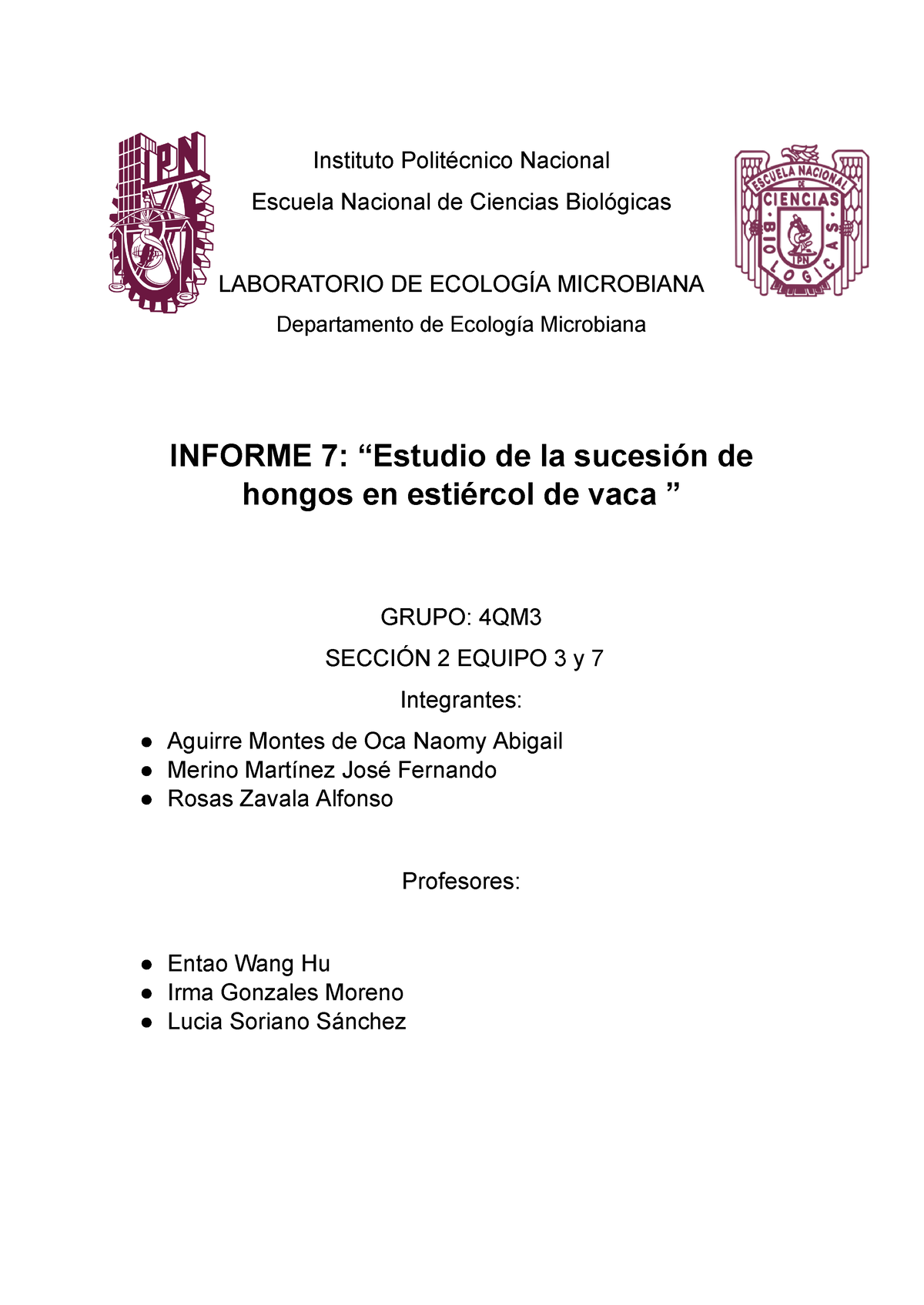 Practica 7 Estudio de la sucesión de hongos en estiércol de vaca ...