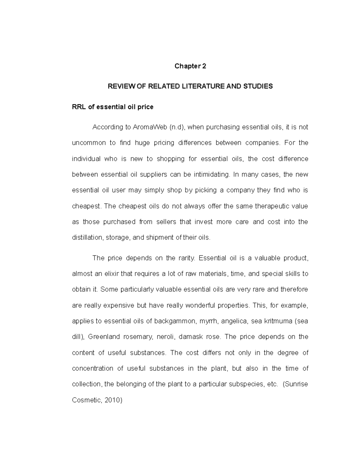 Chapter 2 of research - Chapter 2 REVIEW OF RELATED LITERATURE AND ...