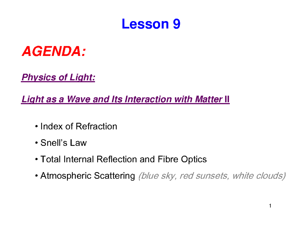 lesson-09-aaaaaaasda-asda-lesson-9-agenda-physics-of-light-light