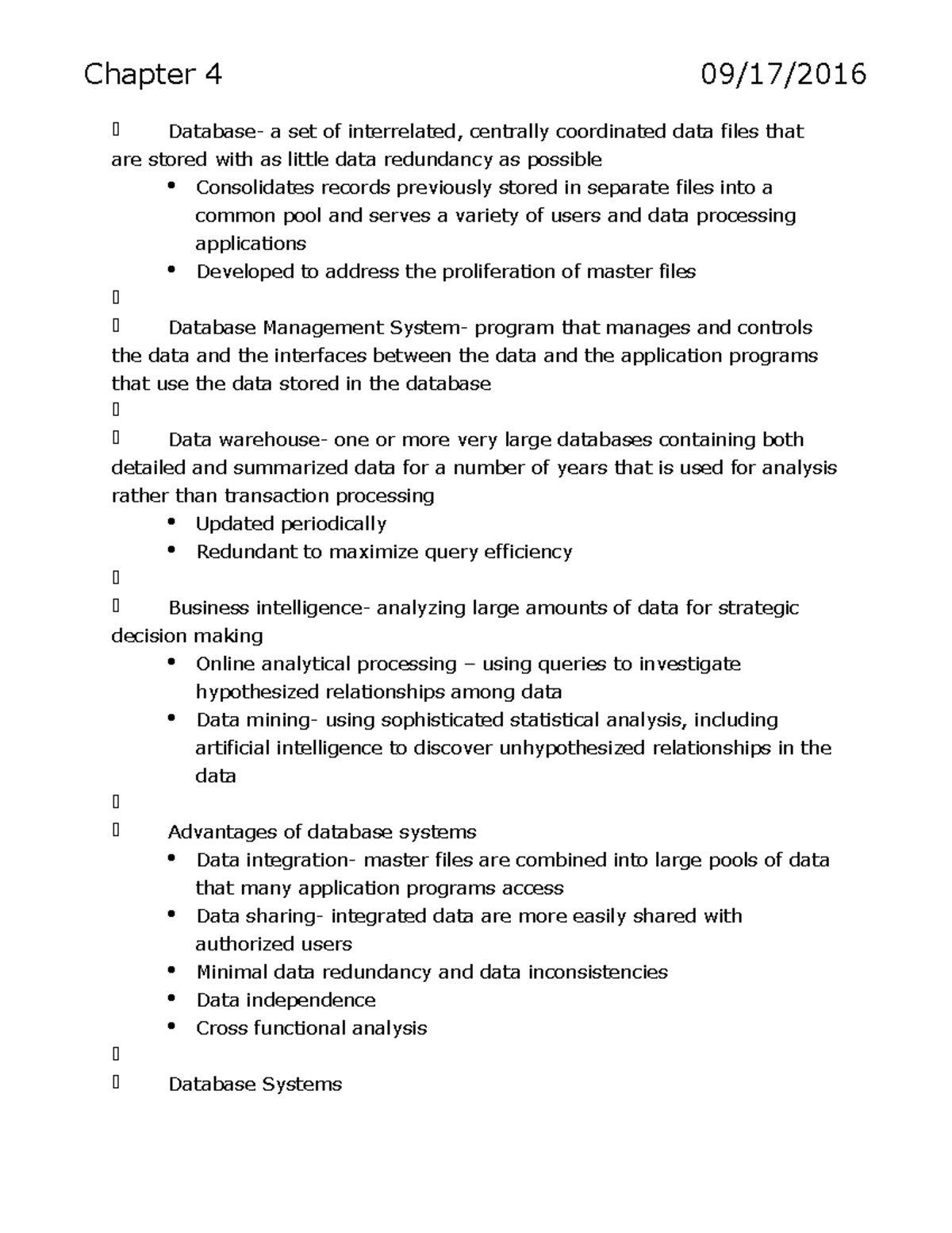 Chapter 4 Summary Accounting Information Systems Chapter 4 09 17 