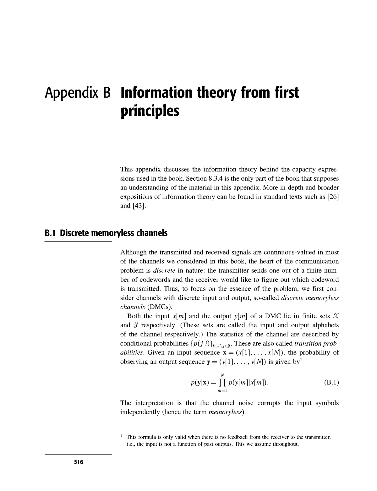 Fundamentals Wireless Communication Appendix B - Appendix B Information ...