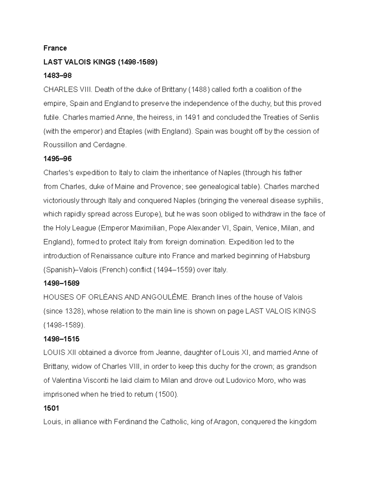 France France LAST VALOIS KINGS 1498 1589 1483 CHARLES VIII Death france-france-last-valois-kings-1498-1589-1483-charles-viii-death