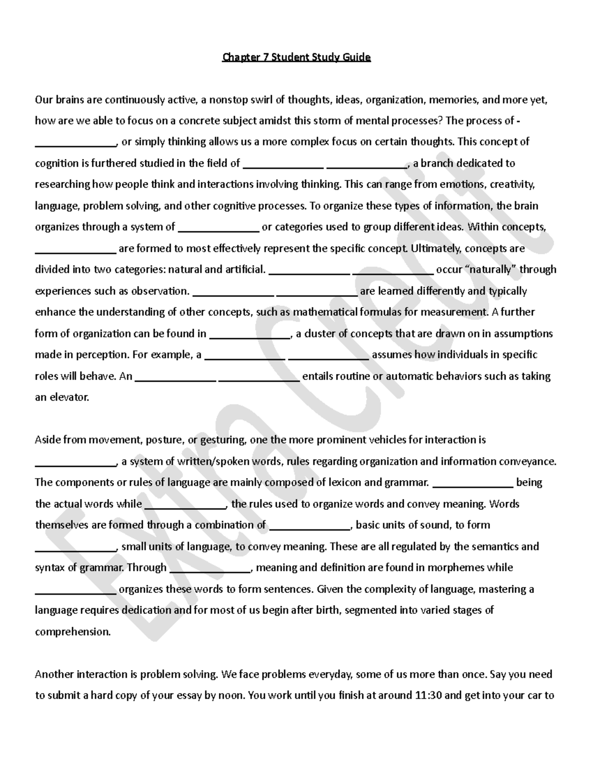 Chapter+7+Student+Study+Guide - Chapter 7 Student Study Guide Our ...