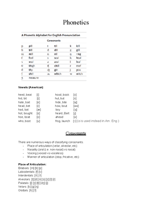 Phonology Summary - Phonology Phonology helps to identify and describe ...