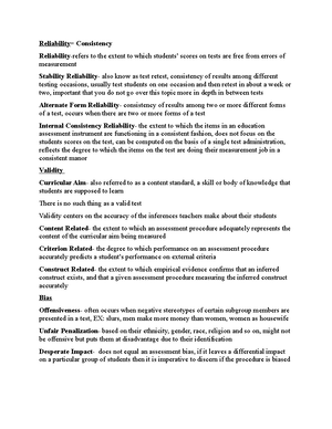 Reliability Worksheet - Reliability Worksheet Refer to your notes from ...