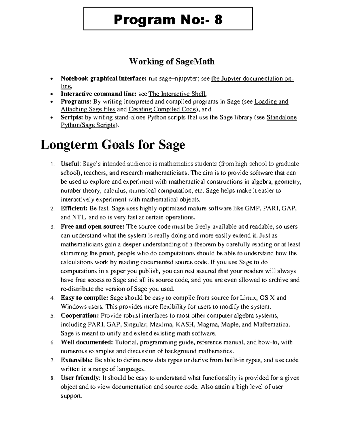 Working of Sage Math - Working of SageMath Notebook graphical interface ...