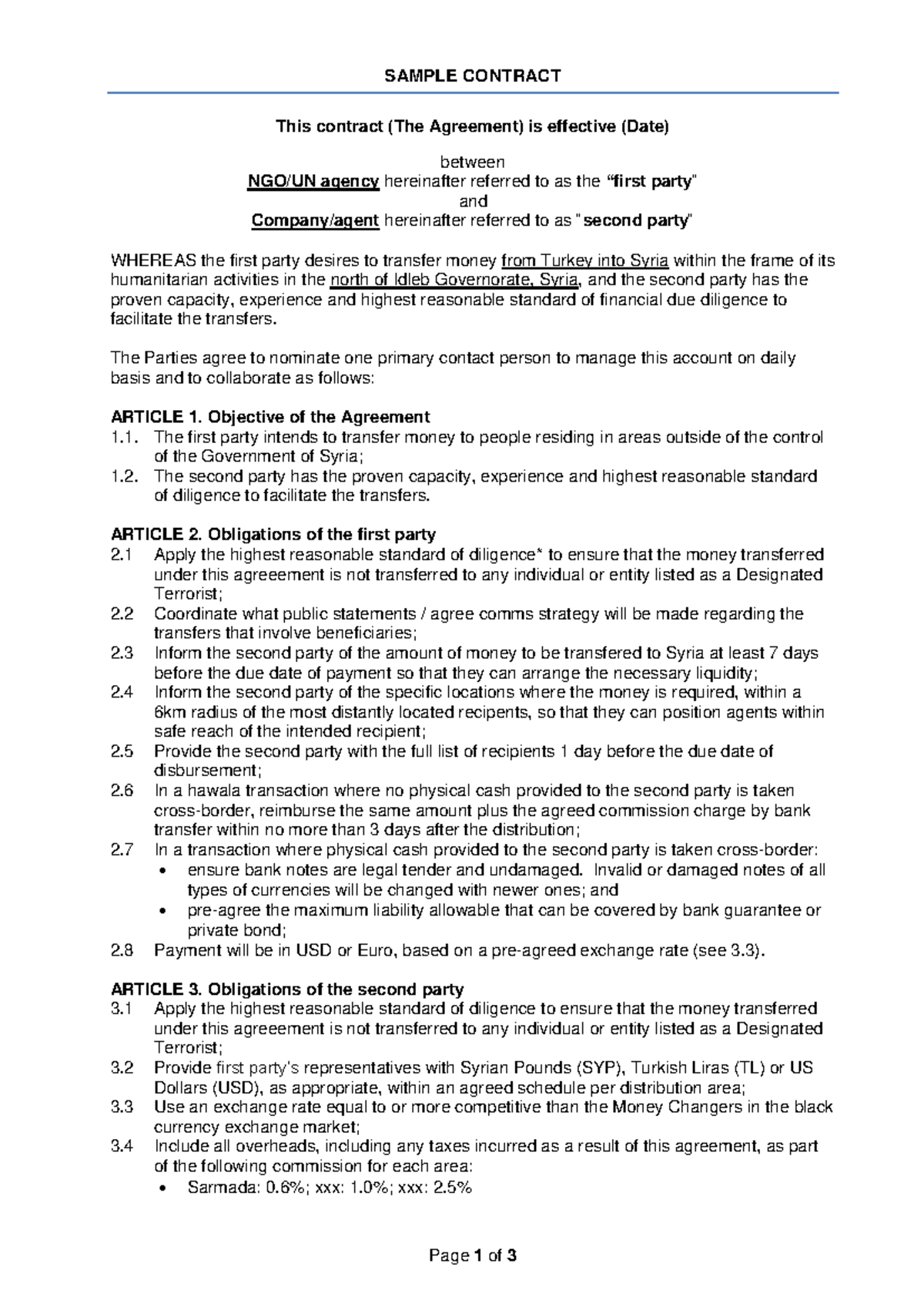 Annex-beechwoodmsbkyssamplecontract - Page 1 of 3 SAMPLE CONTRACT This ...