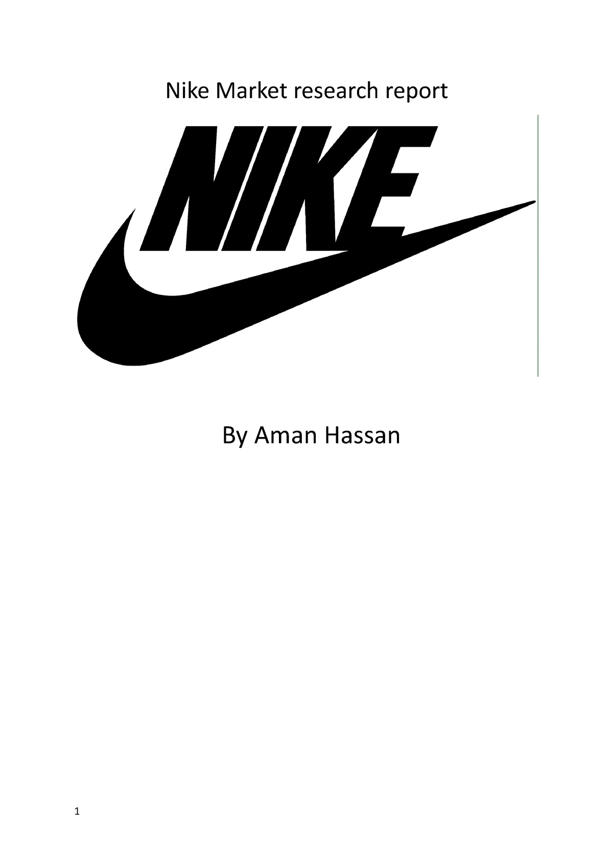 nike market research report