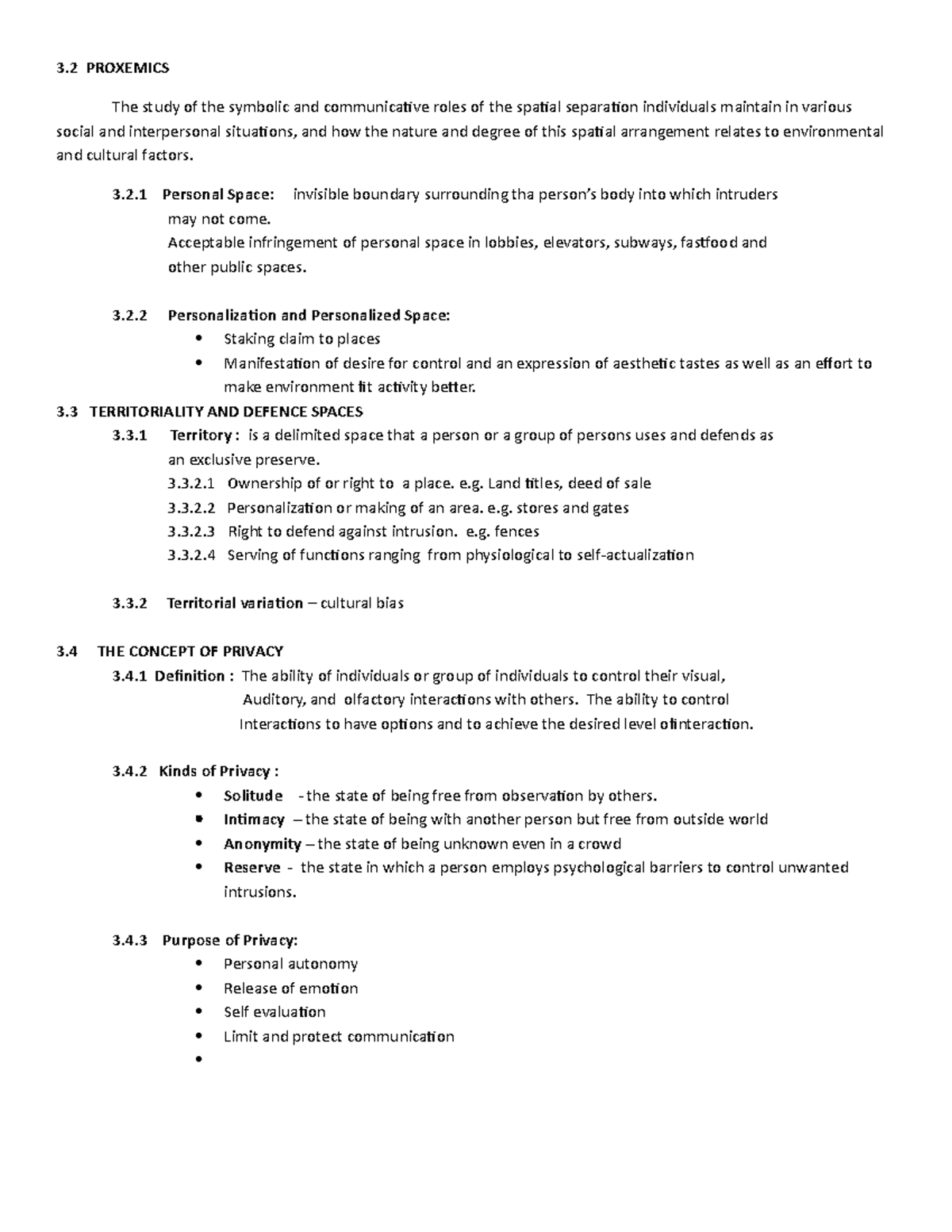 Proxemıcs - 3 PROXEMICS The study of the symbolic and communicative ...