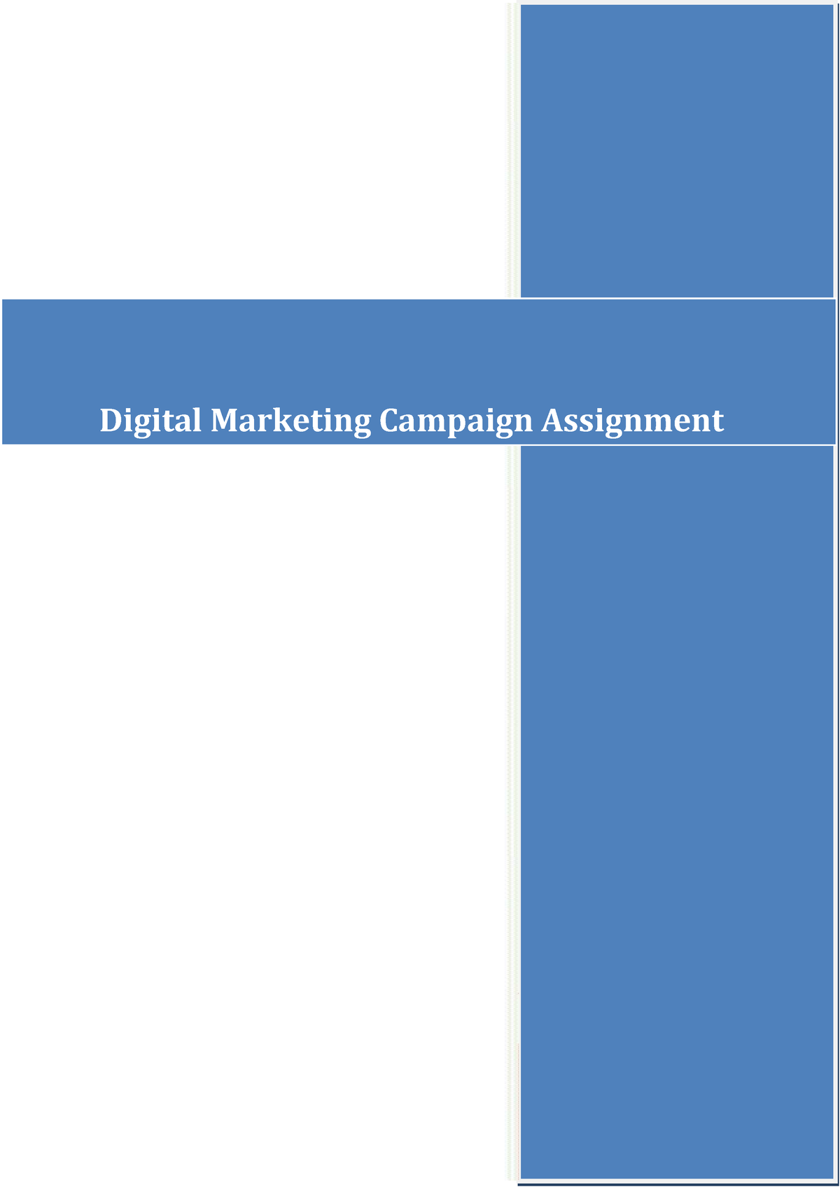 assignment #2 (week 4) marketing campaign