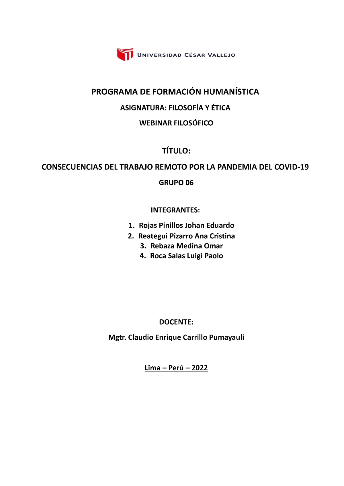 Proyecto PES Webinar Filosófico (1) - PROGRAMA DE FORMACIÓN HUMANÍSTICA ...