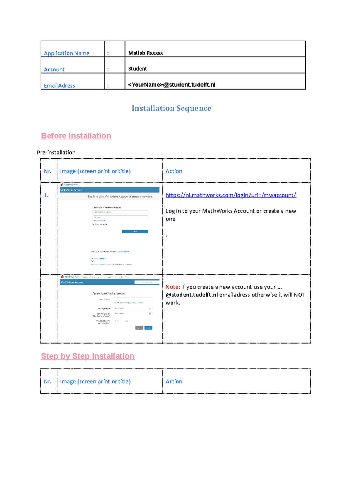 Install Activation Mat Lab Windows Application Name Matlab Rxxxxx Account Student