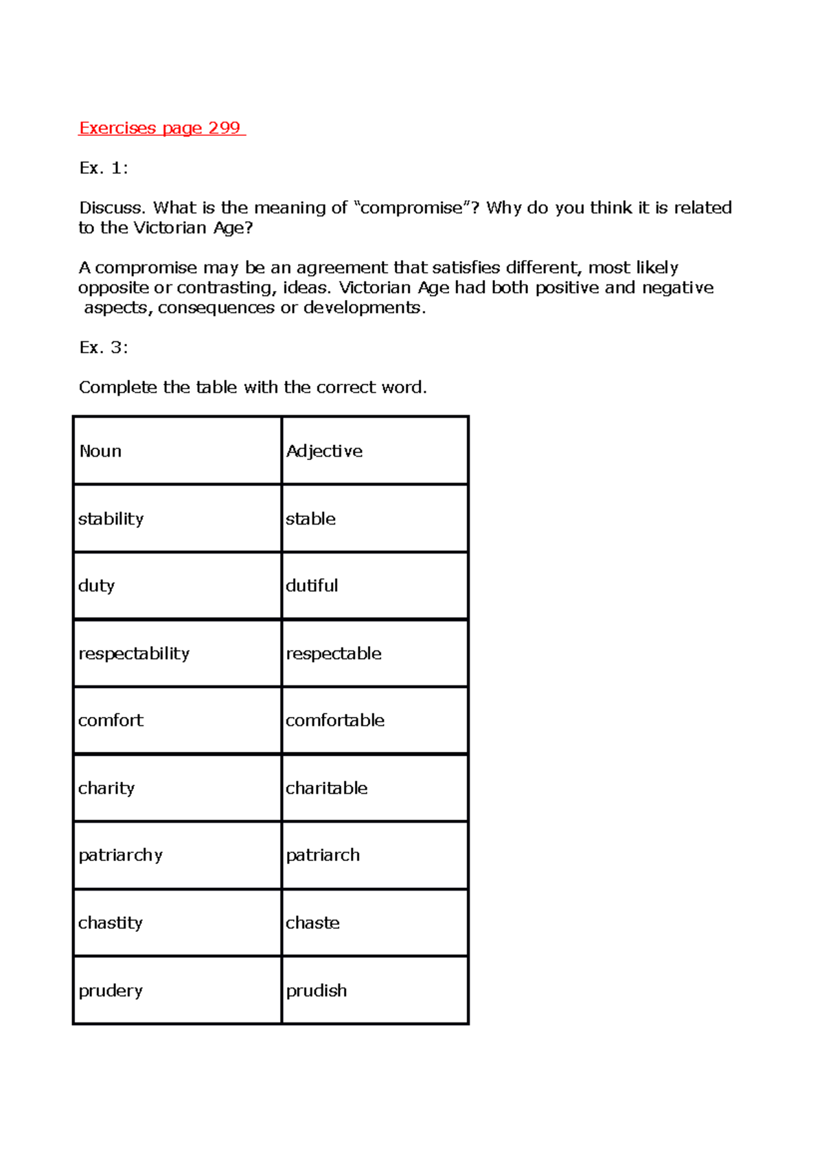 Exercises - Esercizi Di Inglese - Exercises Page 299 Ex. 1: Discuss 