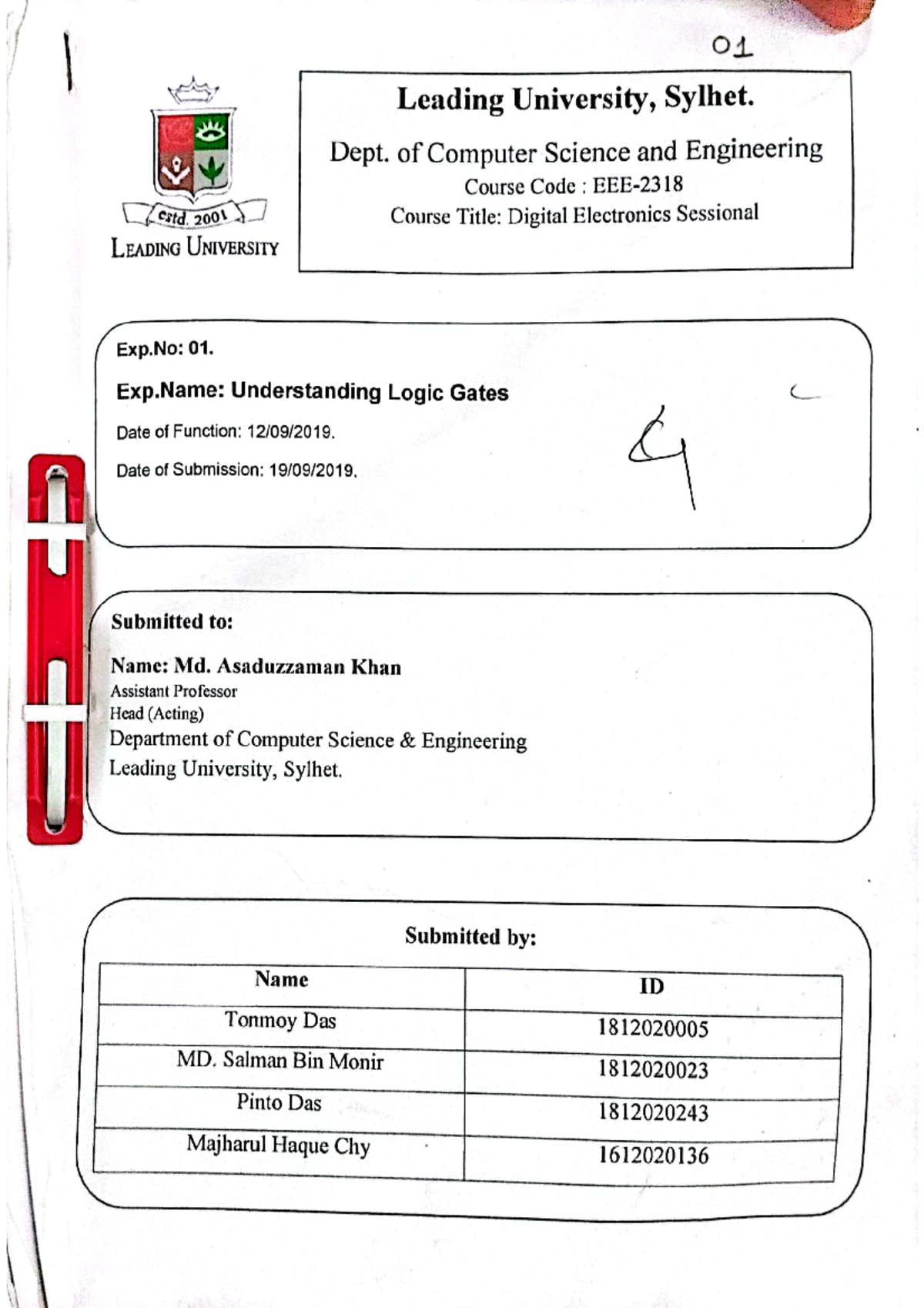 Template of logic gate lab report Electrical circuit Studocu