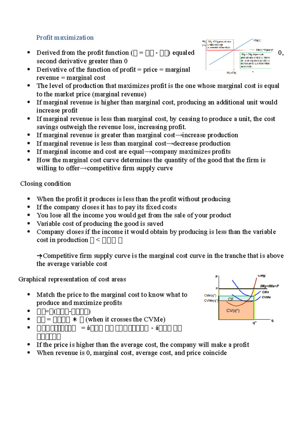 Temmary 9 Managerial Economics - Profit maximization Derived from the ...