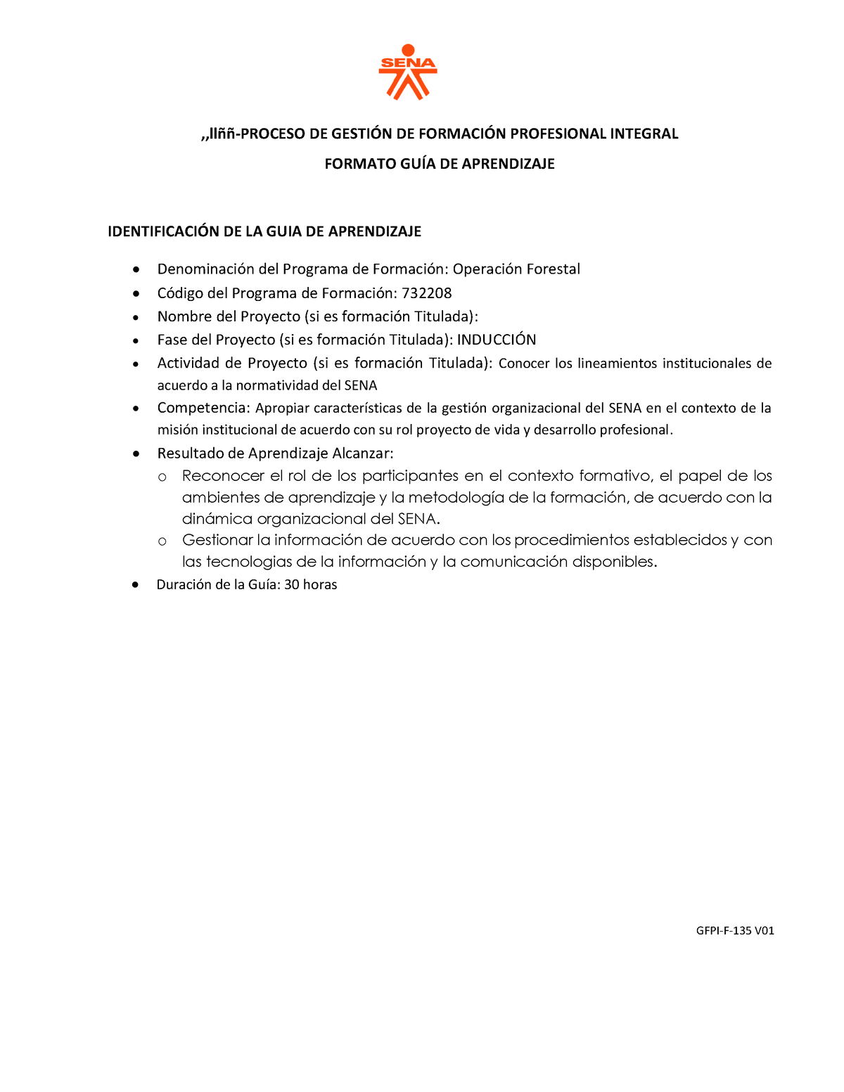 GFPI-F-135 Guía De Aprendizaje Operacion Forestal - GFPI-F- 135 V 01 ...