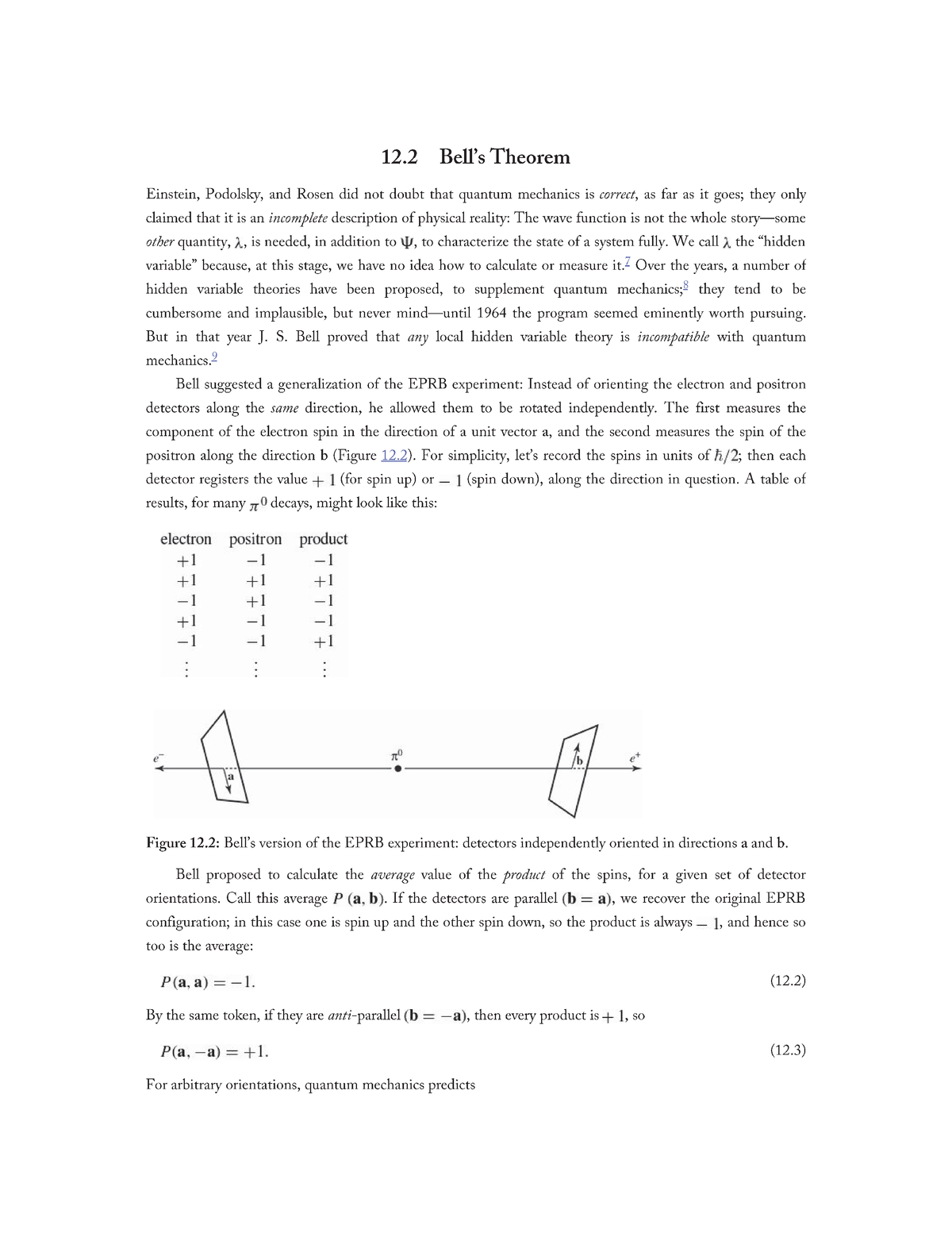 12.2 Bell’s Theorem - PHYS 411 - Studocu