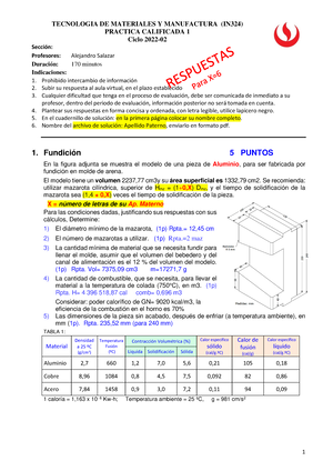 Formulario IN324-Unid 1-2 - Formulario Procesos De Manufactura ...