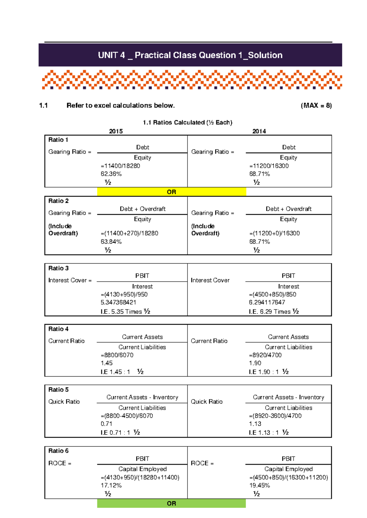 Unit 4 Lesson 4 Practical Class 1 Solution - UNIT 4 _ Practical Class ...
