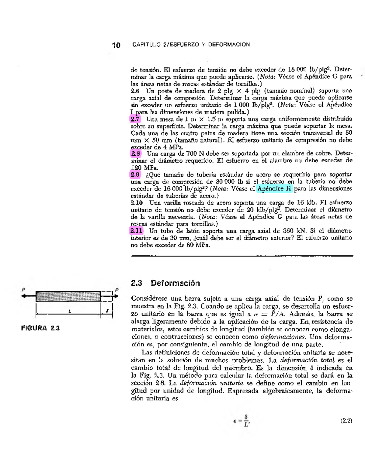 Ejercicios 1er Parcial 1 0 C A P I Tu L O 2 Es F U E R Z O Y D E F O R M A C I O N De