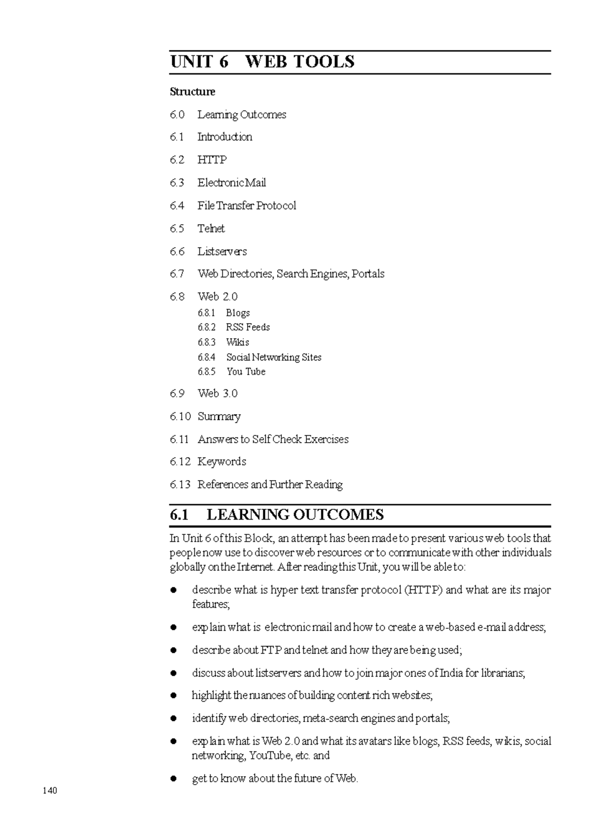 Unit-6 - UNIT 6 WEB TOOLS Structure 6 Learning Outcomes 6 Introduction ...