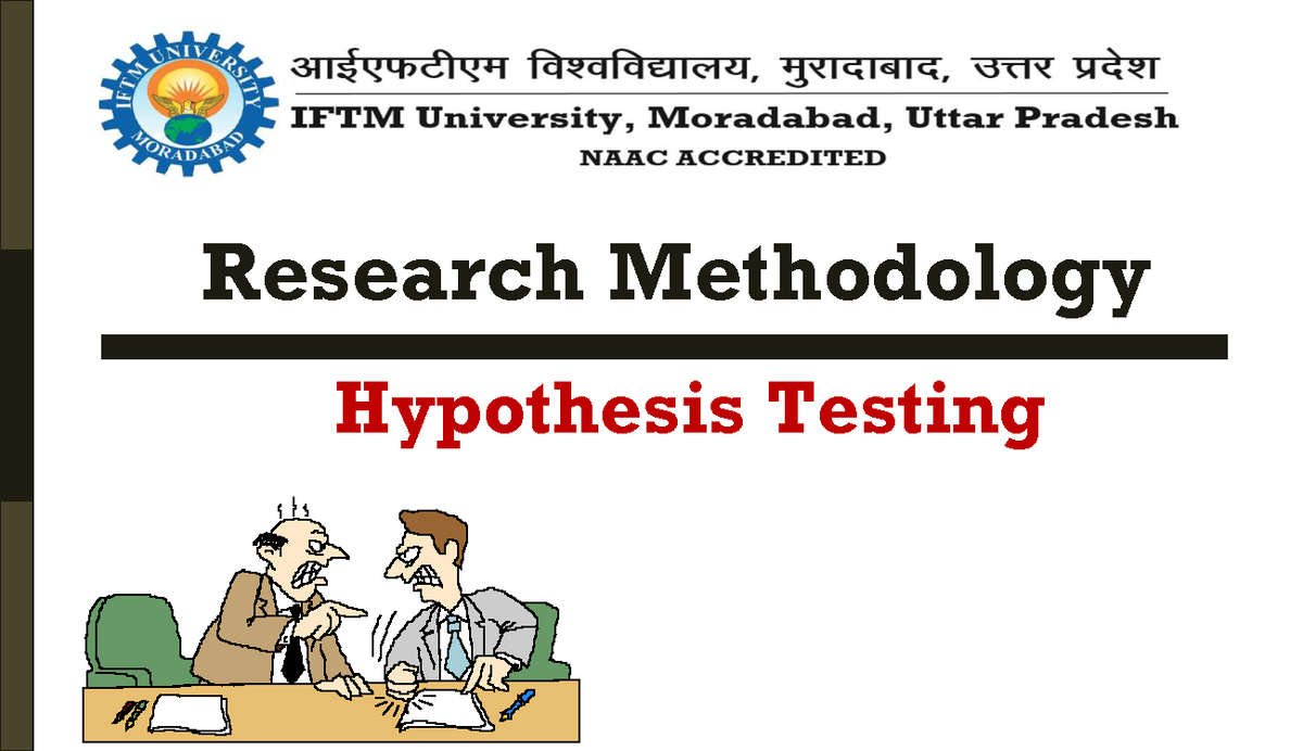 test of hypothesis in research methodology