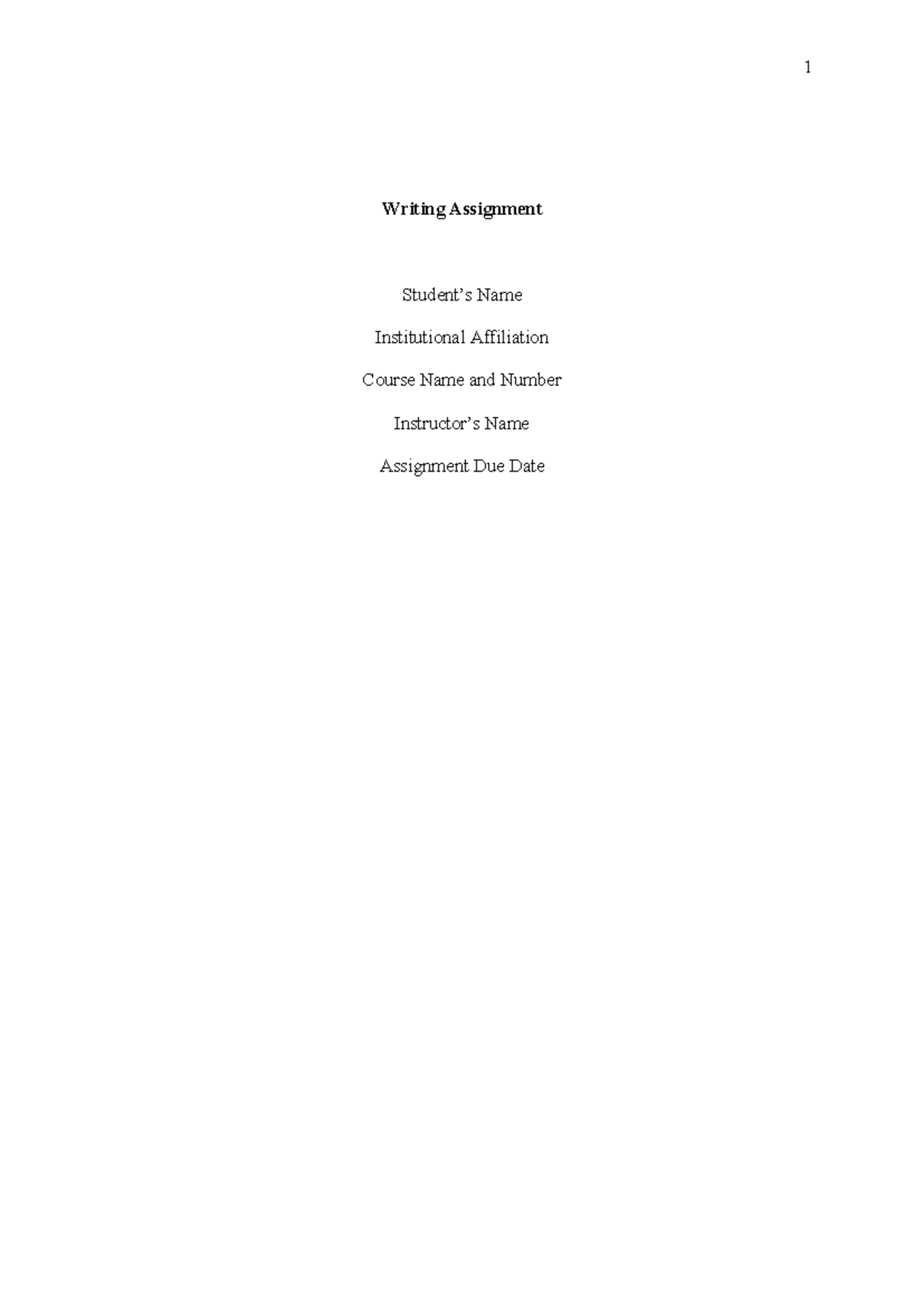 Writing Assignment - Copy - Business Law - 1 Writing Assignment Student ...