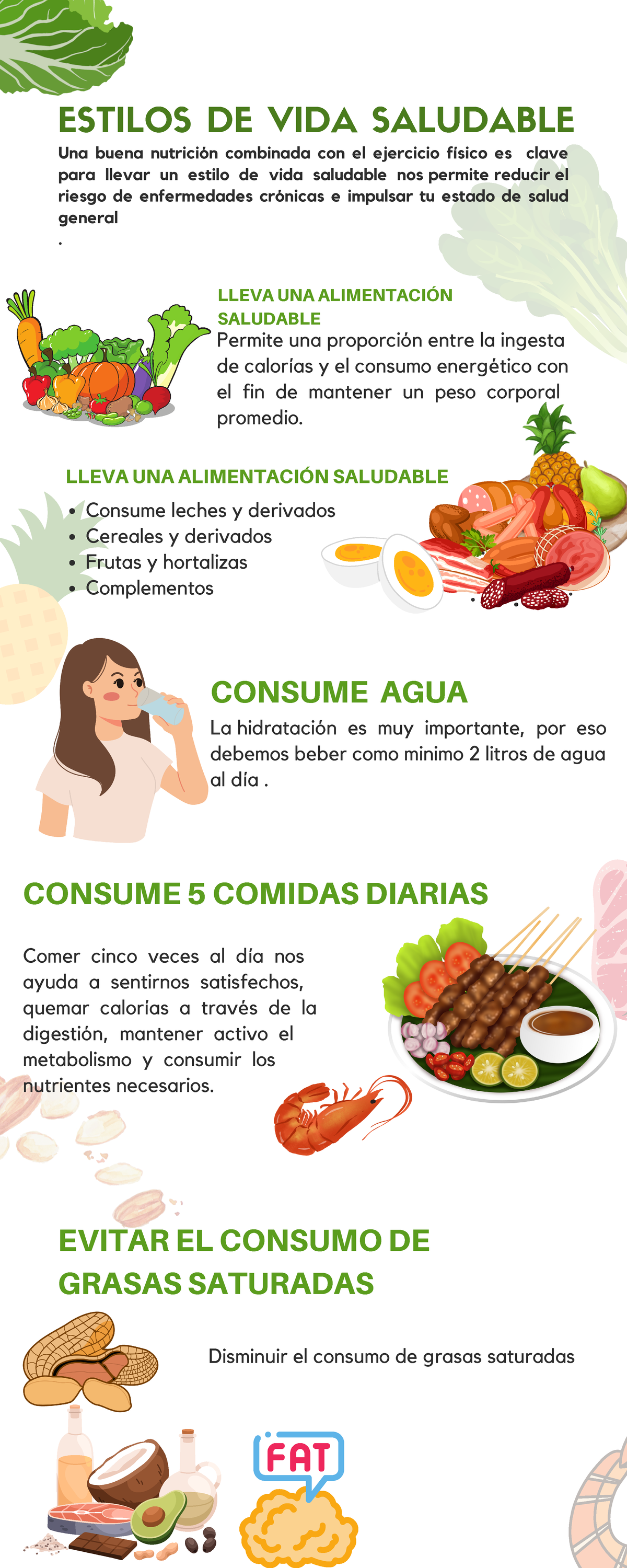 Infografía Estilos De Vida Saludable Ga3 230101507 Aa2 Ev01 Una Buena Nutrición Combinada 5401