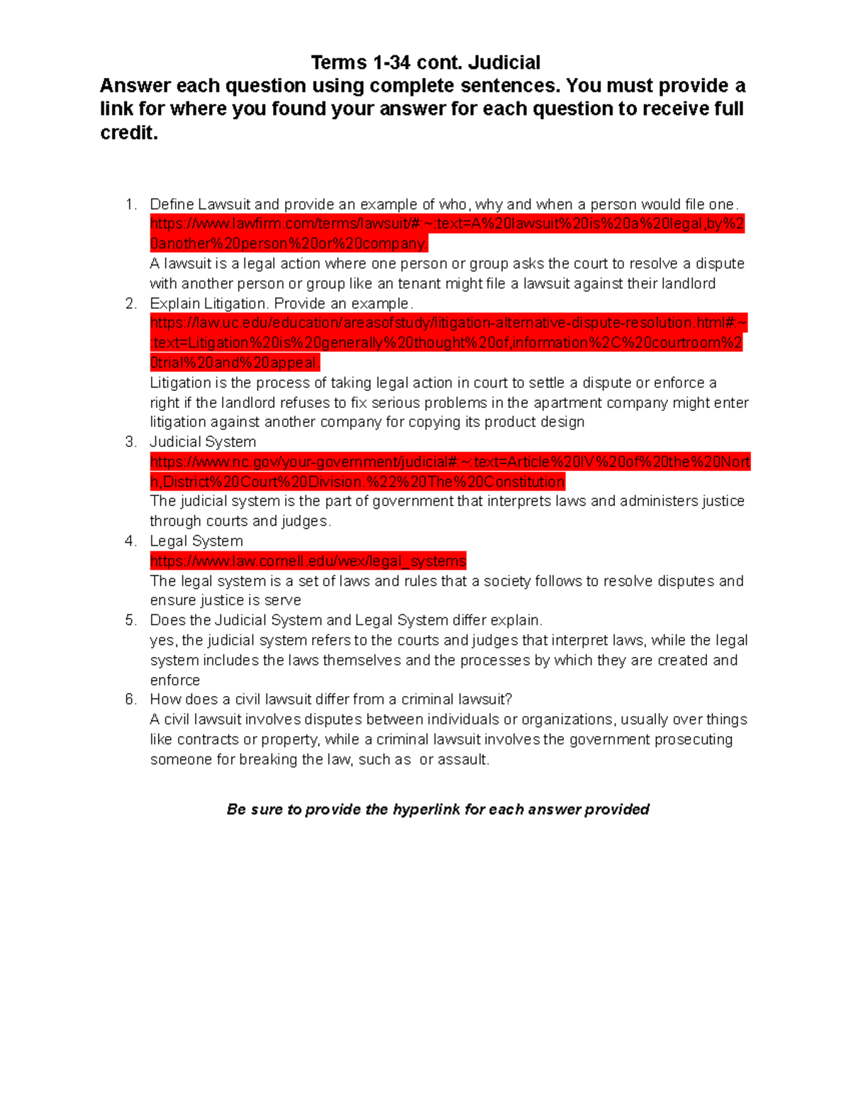 Hv Judicial terms cont\] - Terms 1-34 cont. Judicial Answer each ...