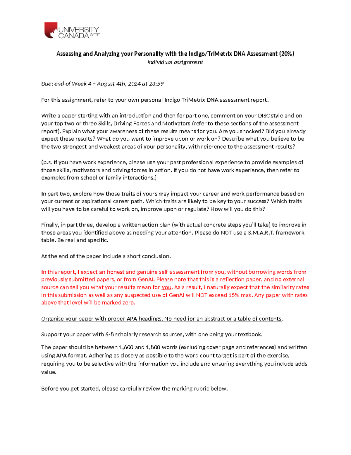 Indigo-Tri Metrix Instructions - Assessing and Analyzing your ...