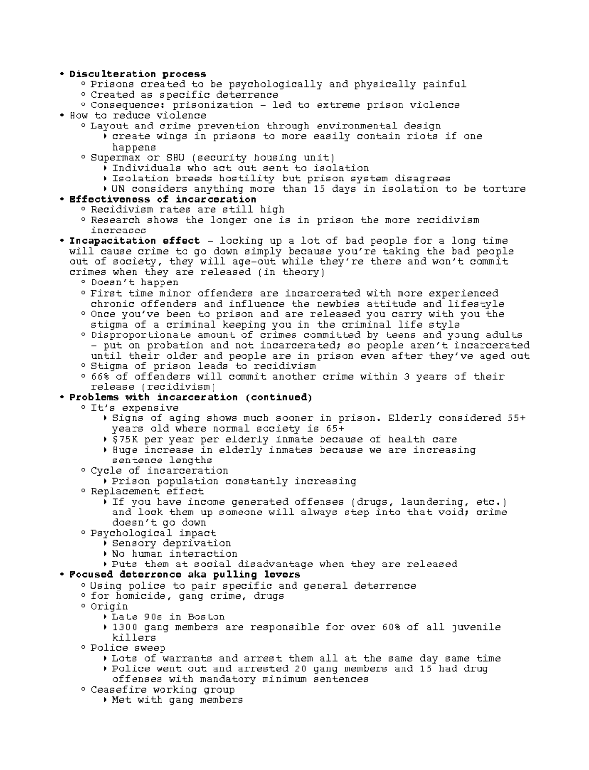 Lecture 930 Instructor Deb Wilson Notes on disculturation