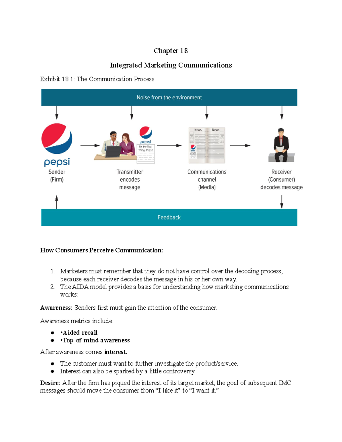 Mkt 210 Chapter 18 Integrated Marketing Communications Chapter 18