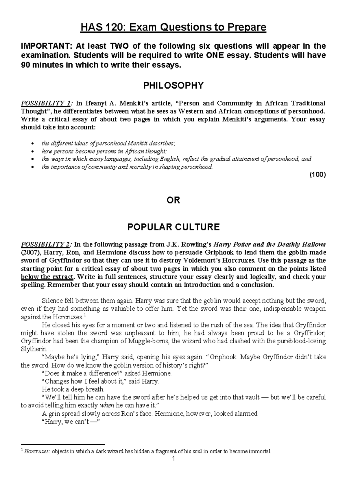 HAS 120 - Exam Questions to Prepare [2022] - HAS 120: Exam Questions to ...