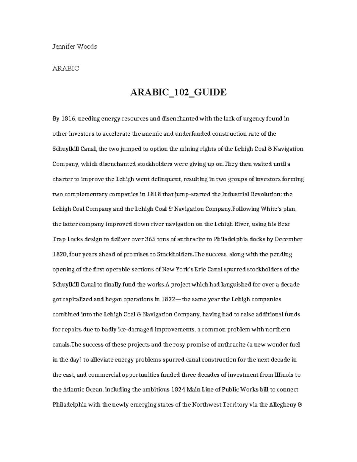 Arabic 102 Guide - s mcm msvnksdmmdlsa - Jennifer Woods ARABIC ARABIC ...