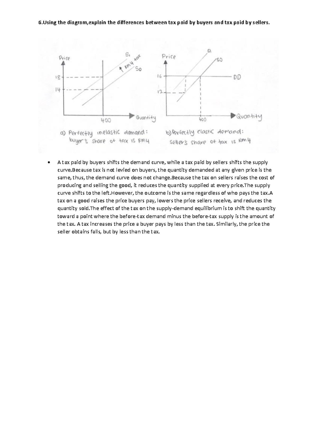 Difference between tax paid by buyer and tax paid by sellers - A tax ...