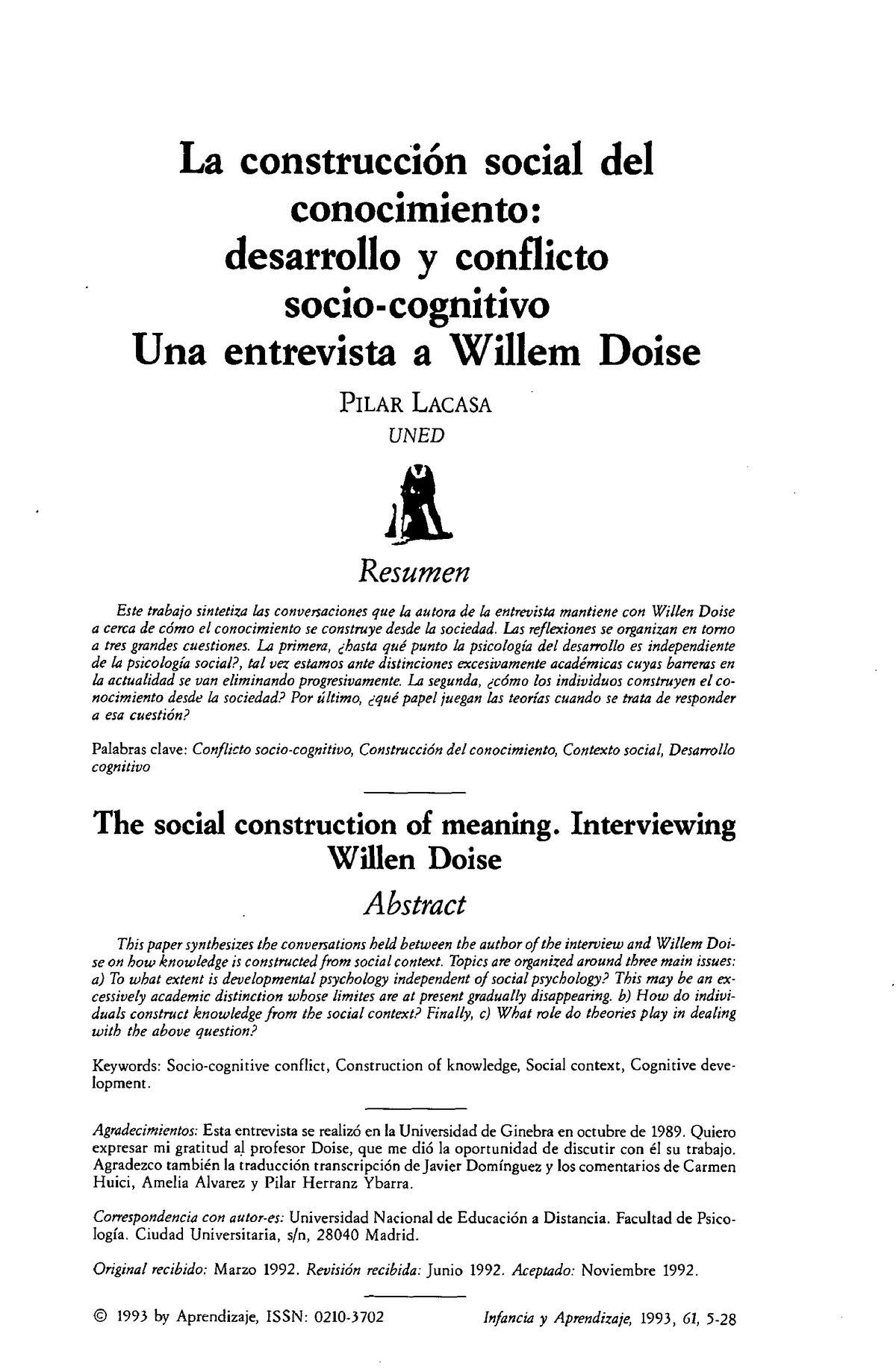 Dialnet-La Construccion Del Conocimiento-48419 - La Construcción Social ...