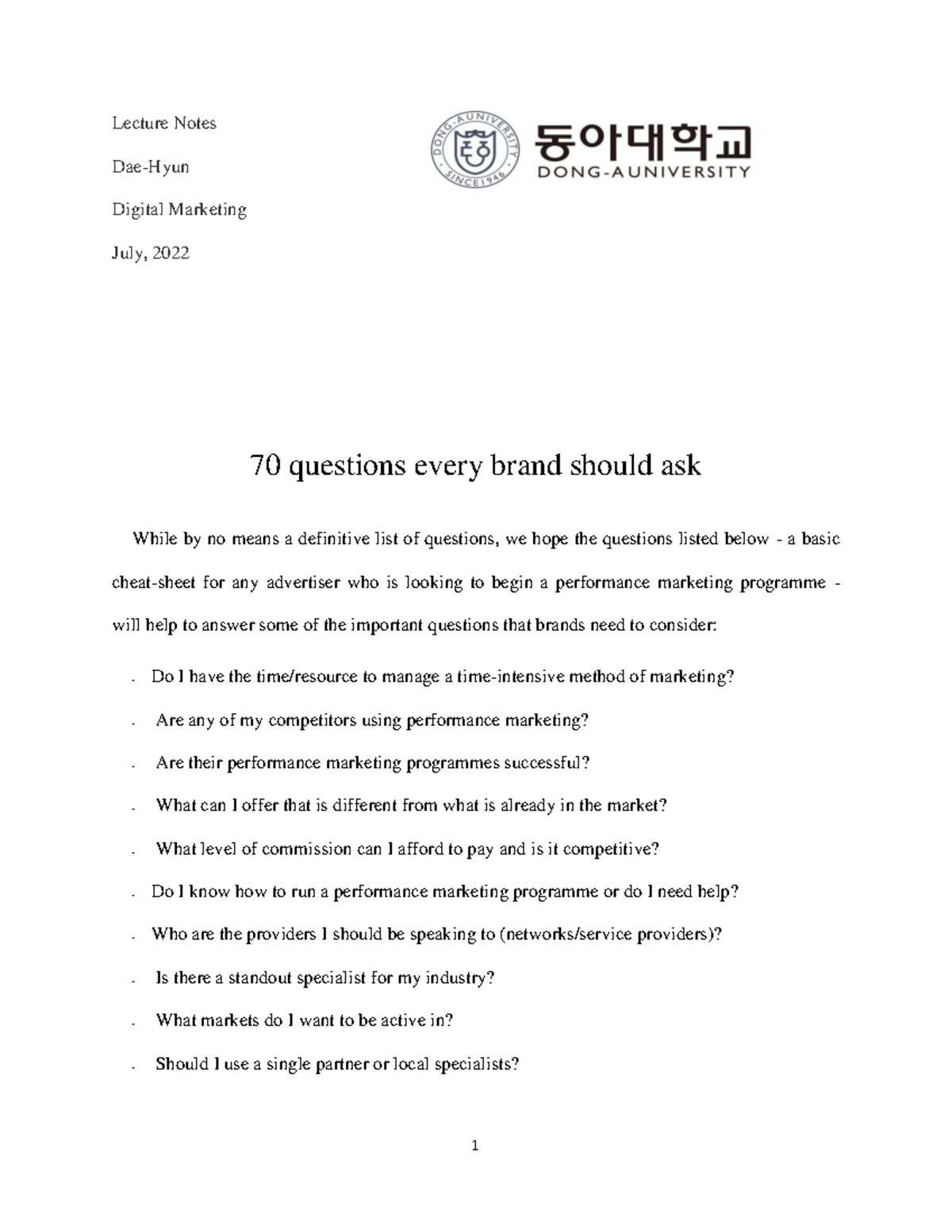 70-questions-every-brand-should-ask-lecture-notes-dae-hyun-digital