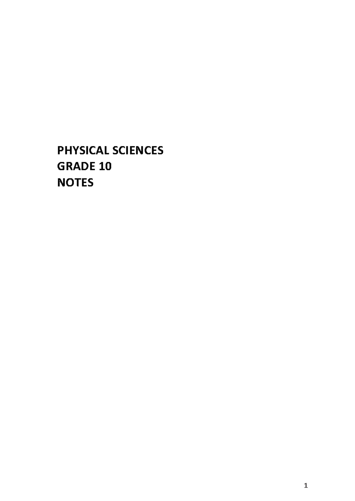 physical-sciences-grade-10-notes-physical-sciences-grade-10-notes