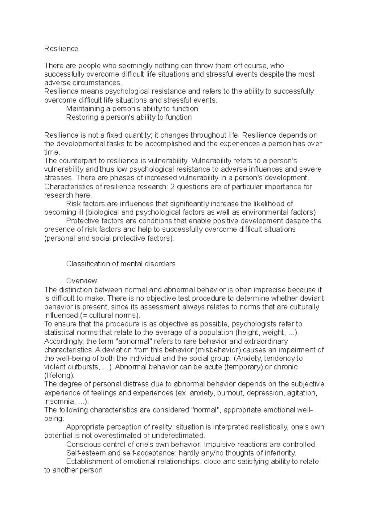 Resilience - Introduction to Social Psychology - Resilience There are ...