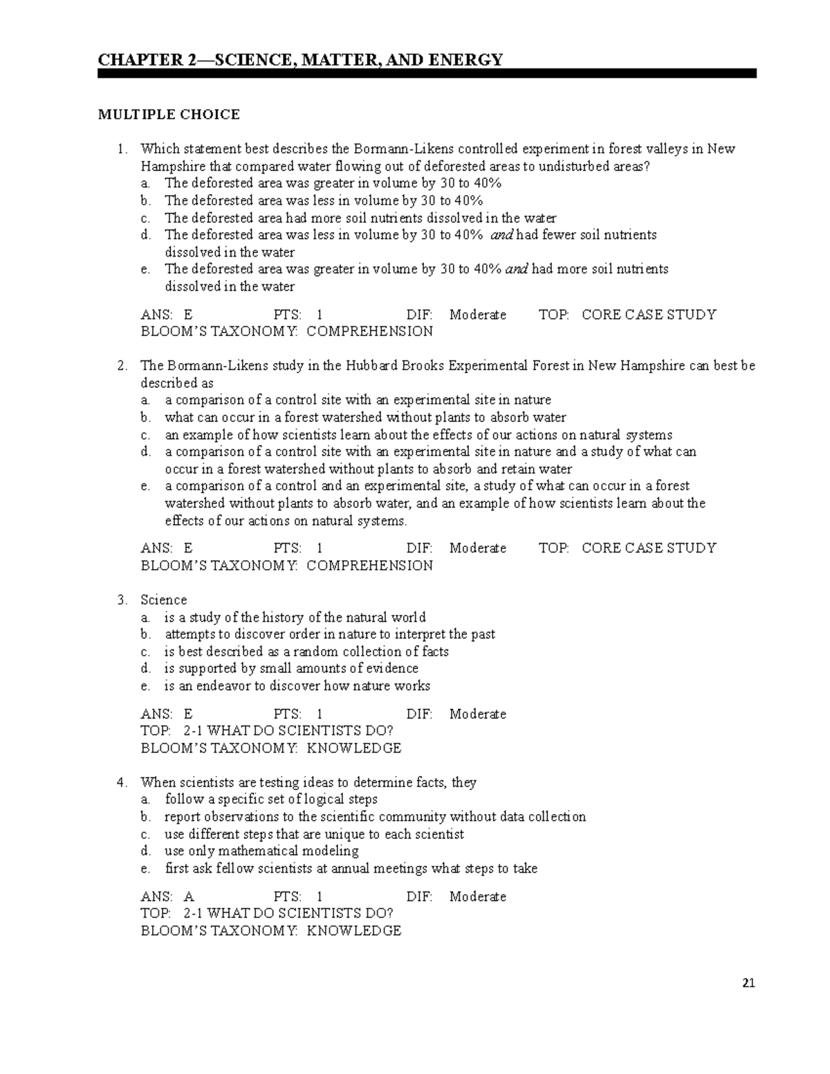 Environmental Science Chapter 02 - CHAPTER 2—SCIENCE, MATTER, AND ...