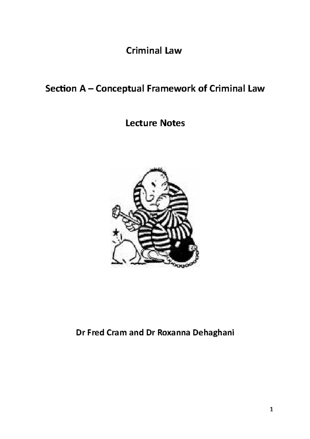 2019-20-criminal-law-section-a-lecture-notes-criminal-law-section-a