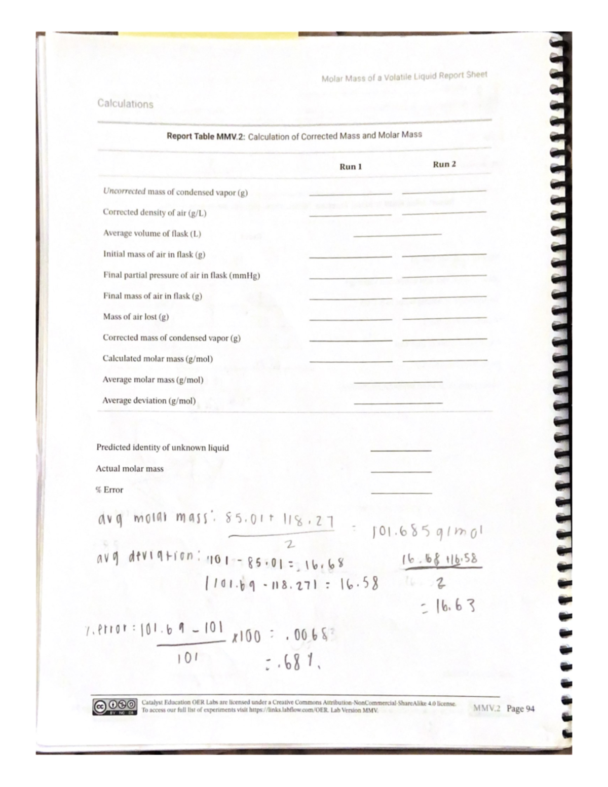 Chemistry Lab Answers CHM225 Studocu