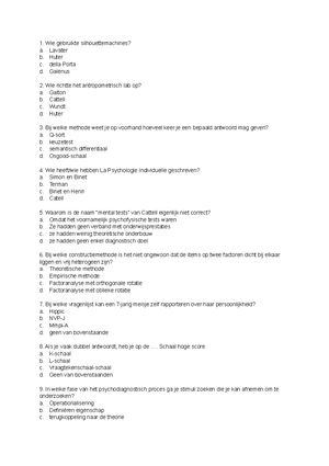 Samenvatting Psychodiagnostiek Deel 5 - BASISTHEMA 3: Diagnostiek Van ...