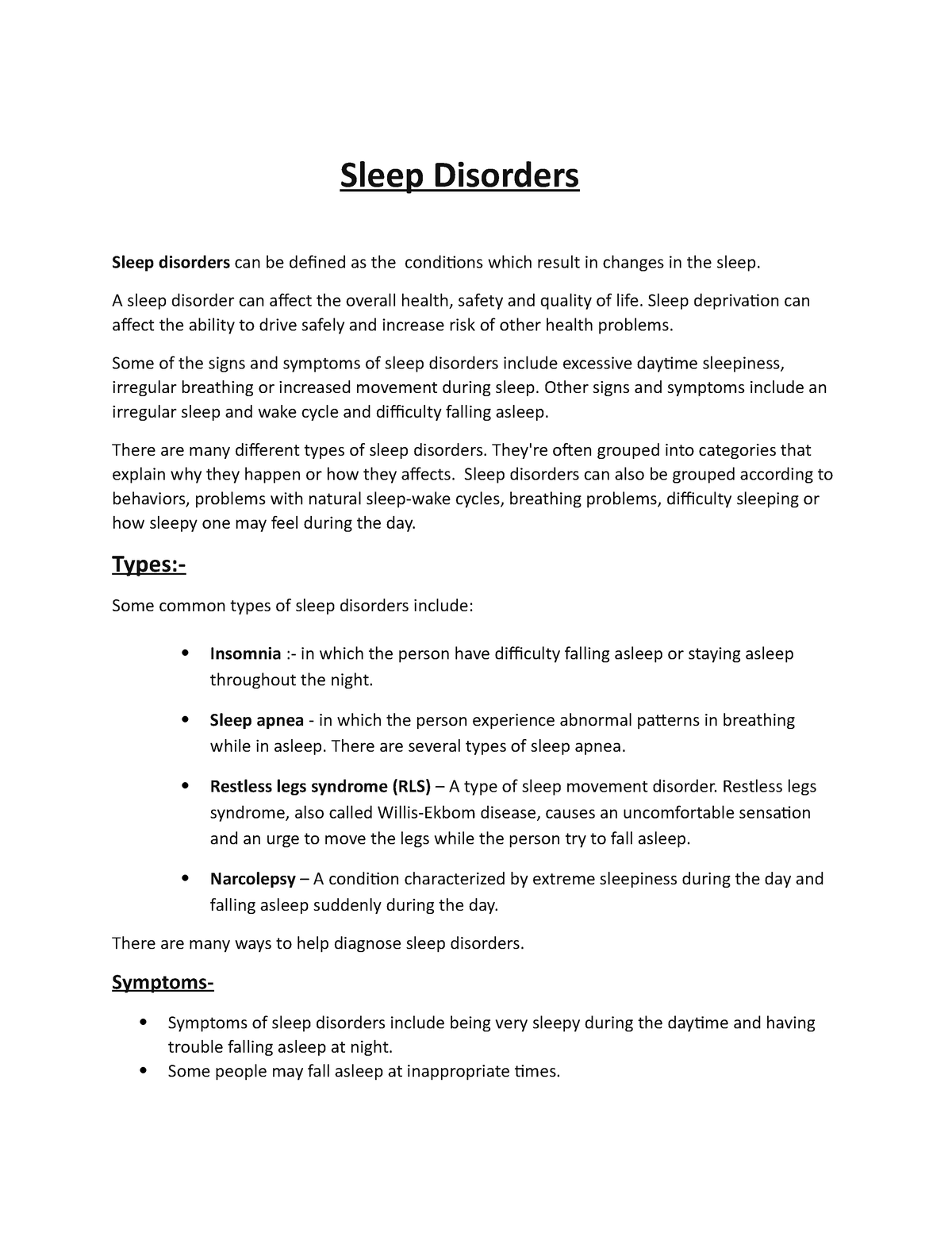 research paper topics on sleep disorders